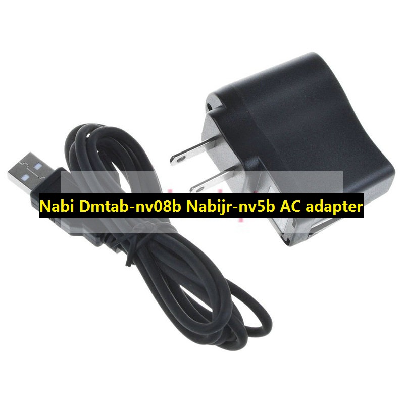*Brand New* Nabi Dmtab-nv08b Nabijr-nv5b AC adapter for Nabi DreamTab HD8 Kids Tablet Fuhu